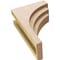 Ekena Millwork 7"W x 14"D x 21"H Classic Rockford Rough Cedar Woodgrain TimberThane Corbel, Primed Tan CORUR07X14X21ROCRCPR - alternate 2